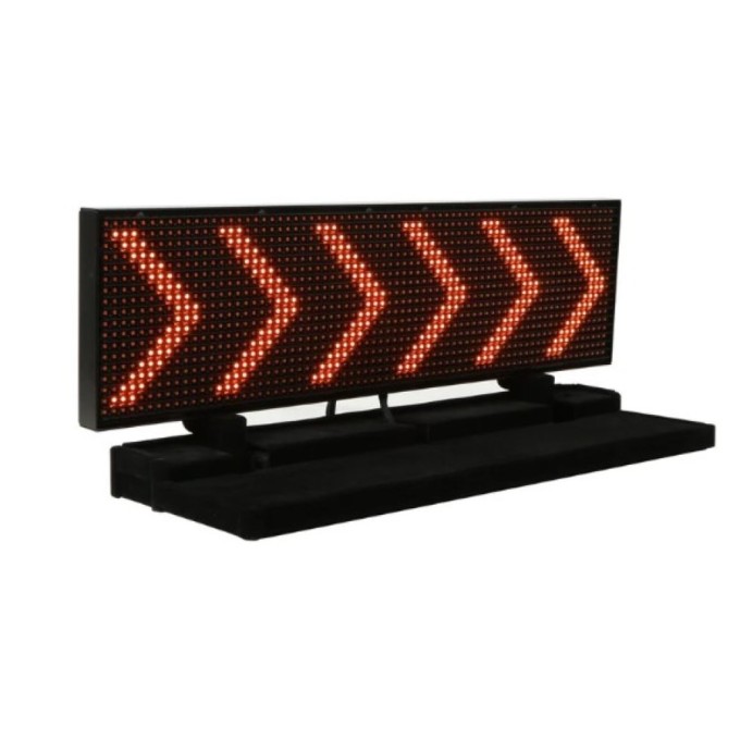 Panou mesaje LED cu telecomanda - prindere la interior - 445 x 85mm Panou mesaje LED cu telecomanda - prindere la interior - 445 x 85mm